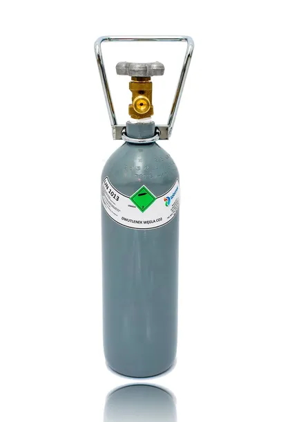 Nowa Pełna Butla Gazowa Butle 3L 2kg CO2 DWUTLENEK WĘGLA SPOŻYWCZY AKWARIUM