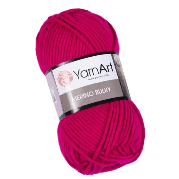 Włóczka YarnArt Merino Bulky 8041 Fuksja
