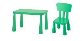 ikea-zestaw-mammut-stolik-dzieciecy-77x55cm-krzeselko-jaskrawozielony