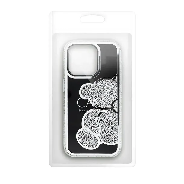 futeral-teddy-bear-do-iphone-14-srebrny-kolekcja-glitter-case