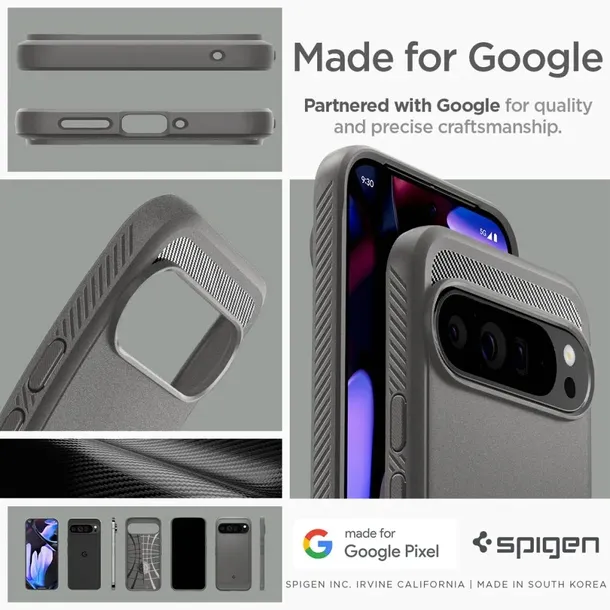 spigen-rugged-armor-etui-do-google-pixel-9-pro-xl-marble-grey-stan-nowy-zalaczone-wyposazenie-szklo-hartowane-szmatka-do-czyszczenia
