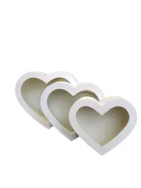 flower-box-gladki-serce-z-szybka-bialy-komplet-3-szt