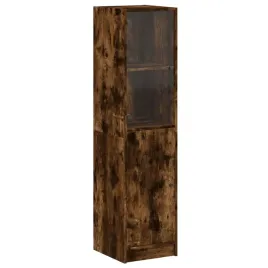 szafka-ze-szklanymi-drzwiami-przydymiony-dab-35x37x142-cm