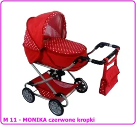 wozek-dla-lalek-gleboko-spacerowy-monika-m11-czerwony-w-kropki