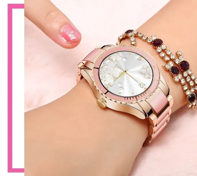 smartwatch-damski-rubicon-rnce82-rozowy-mechanizm-kwarcowy