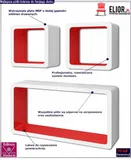 zestaw-bialo-czerwonych-polek-sciennych-lara-3x-stan-nowy