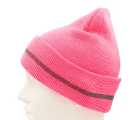 czapka-zimowa-olaf-ys-ds-002-z-odblaskiem-pink