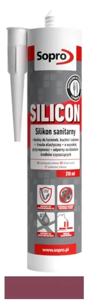 Sopro Silicon Silikon sanitarny Burgundowa czerwień 92 310ml