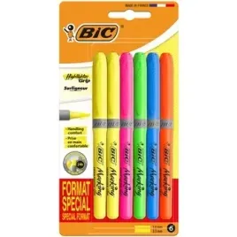 bic-highlighter-grip-special-format-zakreslacz-mix-blister-6szt