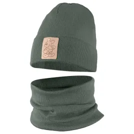 czapeczka-wiosenna-jesienna-czapka-komin-komplet-dla-dzieci-46-48-oliwka