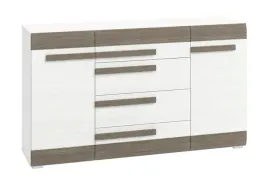 komoda-2-drzwiowa-z-szufladami-165cm-sosna-sniezna-bodega-szara-blinka-ml