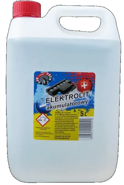 ELEKTROLIT AKUMULATOROWY KWAS SIARKOWY PREMIUM 5L 38% RADOM