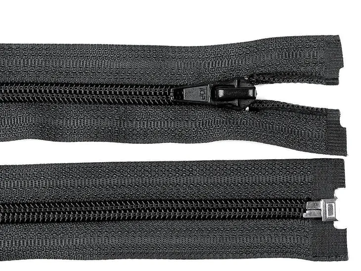 Zamek błyskawiczny spiralny do kurtki bluzy 60cm / CZARNY