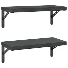polki-scienne-2-szt-50x235-cm-czarna-stal-nierdzewna