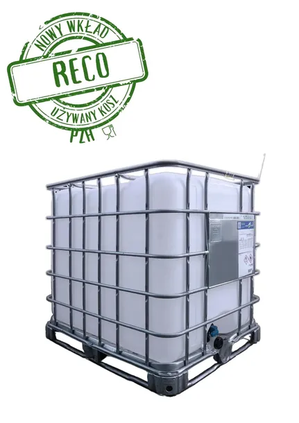 IBC zbiornik mauzer 1000 L nowy wkład z atestem spożywczym Woda