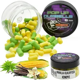 dumbells-pop-up-8-mm-margrom-wanilia-kukurydza-konopie-method-feeder