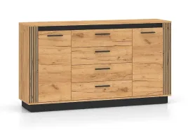 komoda-2-drzwiowa-z-szufladami-2d4sz-160-cm-craft-zloty-czarny-urni-ml