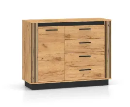 komoda-1-drzwiowa-z-szufladami-1d4sz-115-cm-craft-zloty-czarny-urni-ml