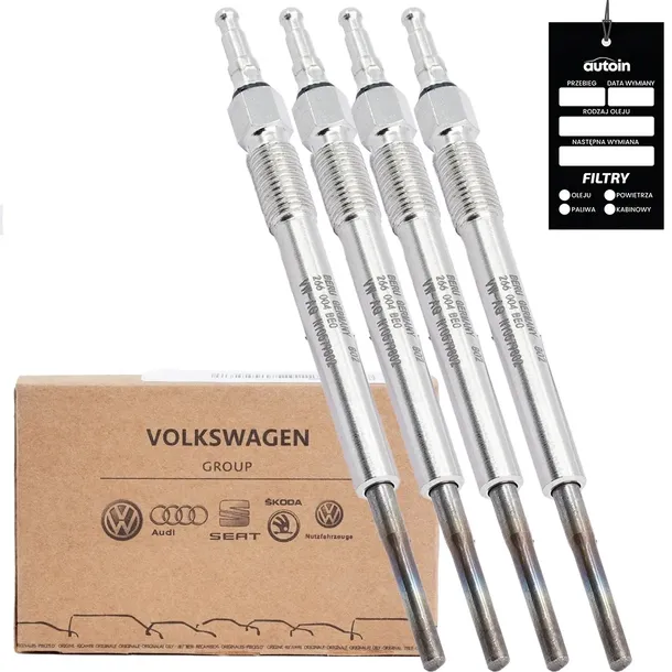 ORYGINALNE ŚWIECE ŻAROWE AUDI A3 A4 GOLF 5 PASSAT TOURAN 2.0 TDI N10579802
