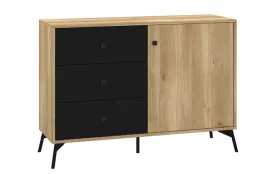 komoda-1-drzwiowa-z-szufladami-1d3sz-120-cm-dab-castello-czarny-agnes-ml