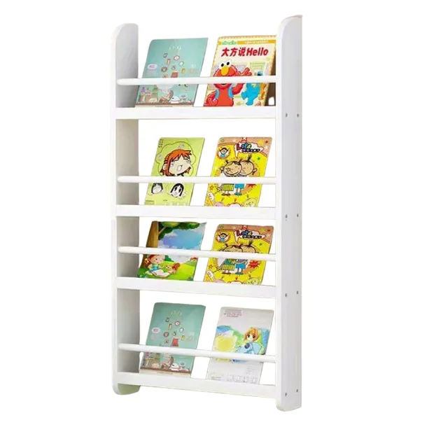 Regał na książki wiszący Luxma 59 x 12 x 113 cm biały do montażu na ścianę