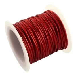 ssn495-szpula-sznurek-woskowany-powlekany-snake-jubilerski-1mm-10m-czerwony