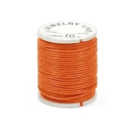 sw38-sznurek-woskowany-1mm-szpulka-10m-pomaranczowy