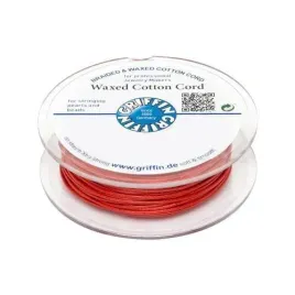griffin-waxed-cotton-cord-bawelniany-sznurek-woskowany-1mm-20m-coral