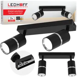 lampa-sufitowa-spot-kinkiet-oprawa-halogenowa-2x-gu10-tuba-czarna-srebrna
