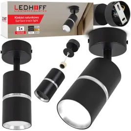 lampa-sufitowa-led-kinkiet-spot-oprawa-halogenowa-gu10-tuba-czarna-srebrna