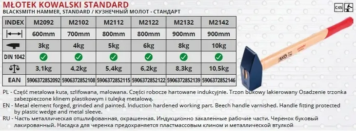 juco-mlotek-kowalski-80kg-trzonek-drewno