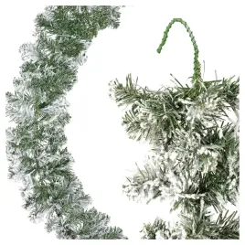 zielona-proszona-girlanda-choinkowa-lancuch-choinkowy-osniezony-270-cm