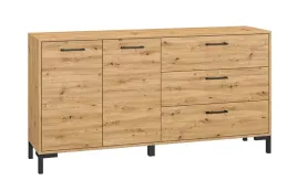 komoda-2-drzwiowa-z-szufladami-2d3sz-159-cm-dab-artisan-niva-ml