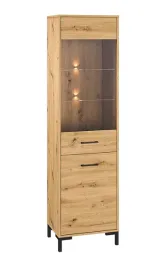 witryna-wysoka-2-drzwiowa-2d-55-cm-dab-artisan-niva-ml