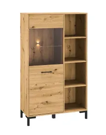 witryna-niska-1-drzwiowa-1d-90-cm-dab-artisan-niva-ml