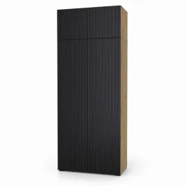 szafa-alex-z-nadstawka-szerokosc-100-cm-front-ryfel-pion-czarny-korpus-dab