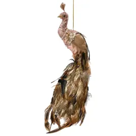 aksamitny-rozowy-paw-recznie-robiona-swiateczna-figurka-scienna-46-cm