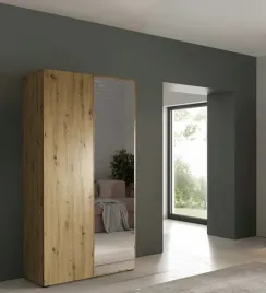 szafa-alex-szerokosc-100-cm-front-gladki-dab-artisan-lustro-korpus-dab-ar
