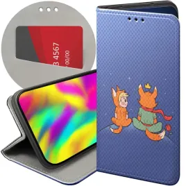 etui-z-klapka-do-samsung-galaxy-m15-5g-wzory-maly-ksiaze-lisek-roza-planeta
