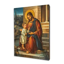 ikona-jezus-z-chlopcem-doskonaly-prezent-dla-dziecka-format-50x70-cm