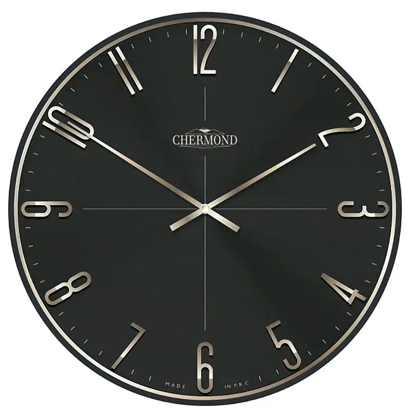 zegar-scienny-chermond-czarny-39cm-1x-aa