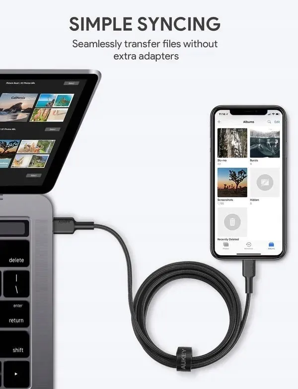 aukey-cb-cl03-nylonowy-kabel-usb-c-lightning-2m-pd