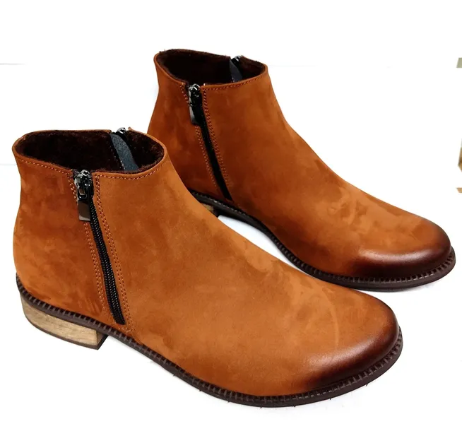 UNI-19 STYLOWE NISKIE BOTKI DWA ZAMKI SKÓRA NATURALNA PRODUKT POLSKI 41