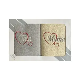 komplet-recznikow-2szt-mama-tata-5-8069-2x50-100-extraposciel