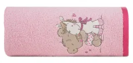 recznik-dzieciecy-50x90-baby-43-rozowy-mis-jednorozec-450g-m2-eurofirany