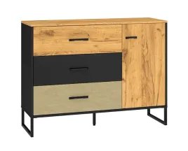komoda-mlodziezowa-1d3sz-120cm-craft-zloty-czarny-stal-premium-collen-ml