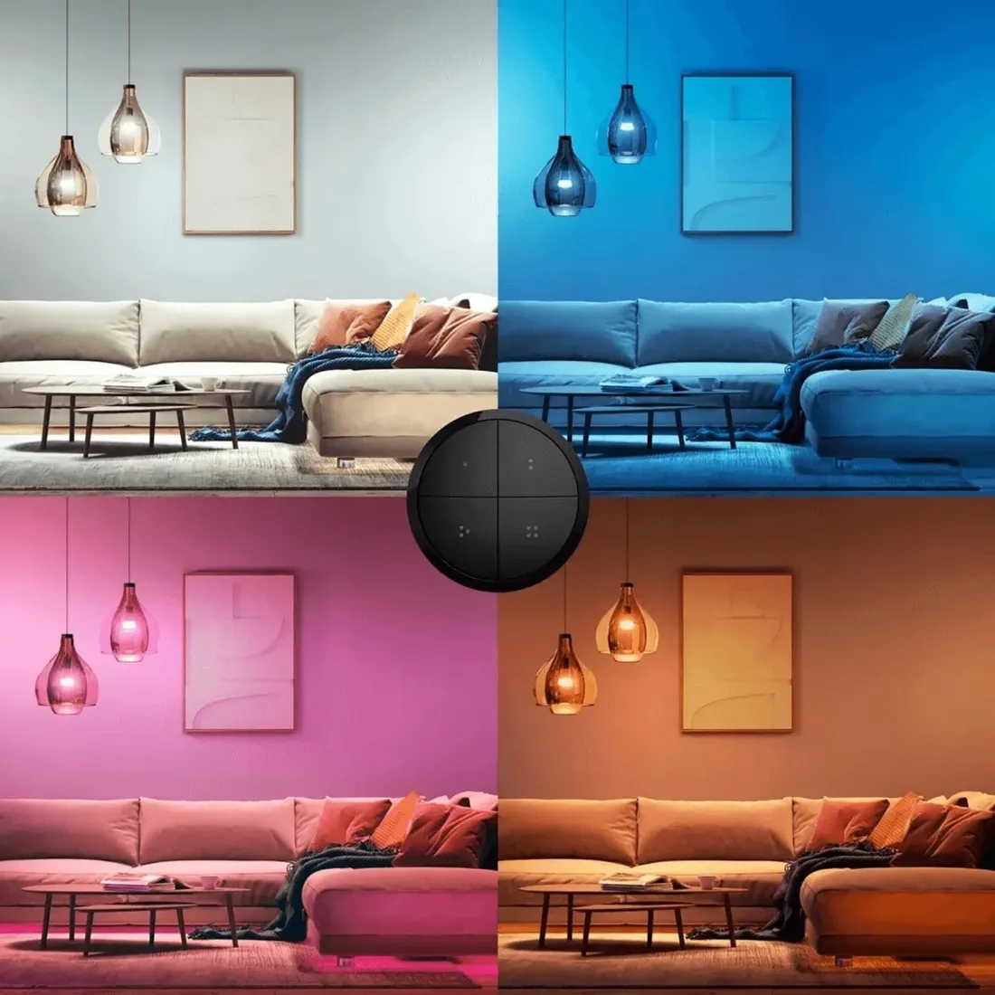 pilot-przelacznik-scienny-sciemniacz-czarny-philips-hue-bluetooth-zigbee-stan-nowy