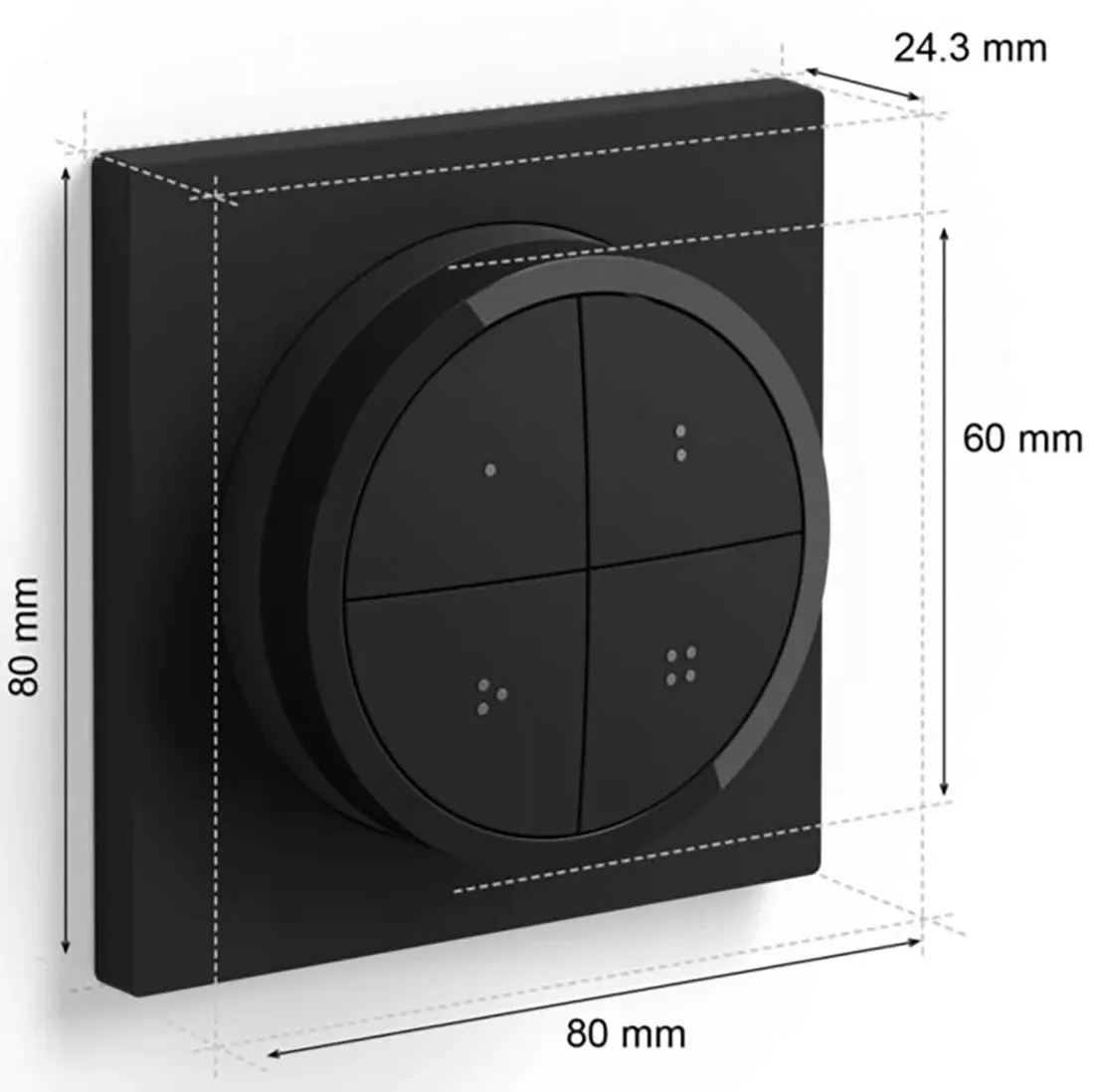 pilot-przelacznik-scienny-sciemniacz-czarny-philips-hue-bluetooth-zigbee