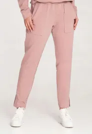 spodnie-bawelniane-damskie-spodnie-damskie-ciemnorozowe-m1035-rozmiar-xl
