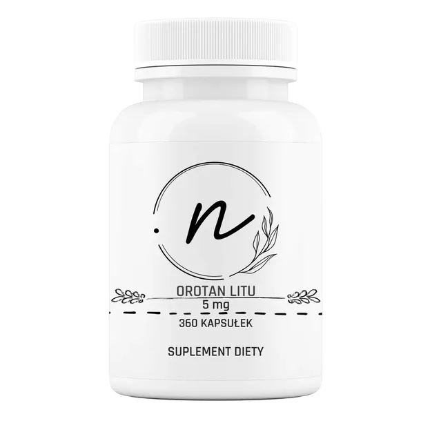 NaturePRO Orotan litu 5 mg 360 kapsułek